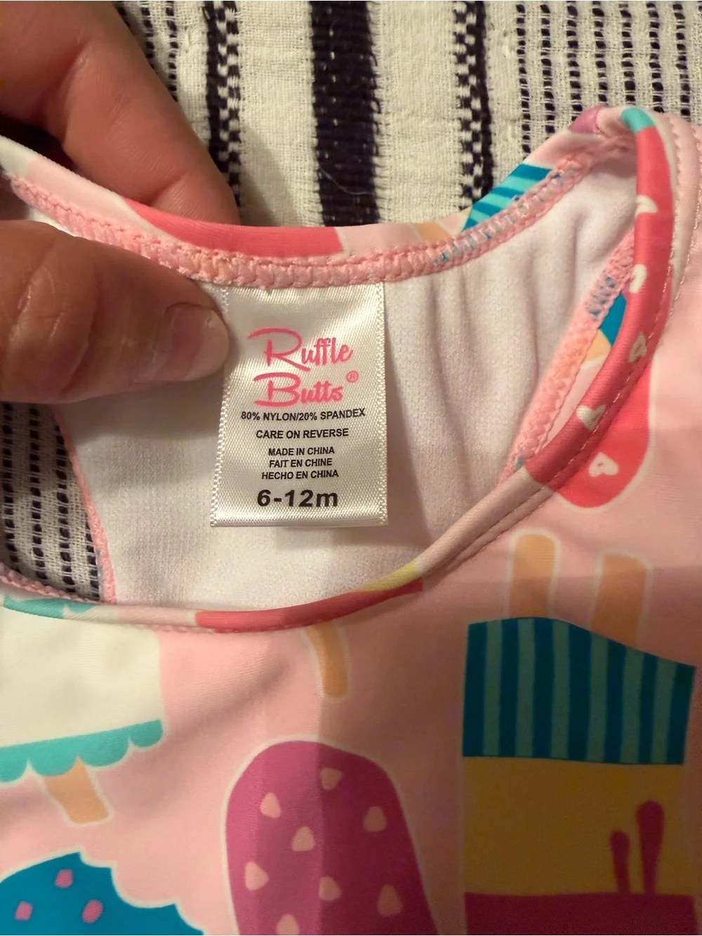 Ruffle Butts Pink Popsicle Ruffle Tankini